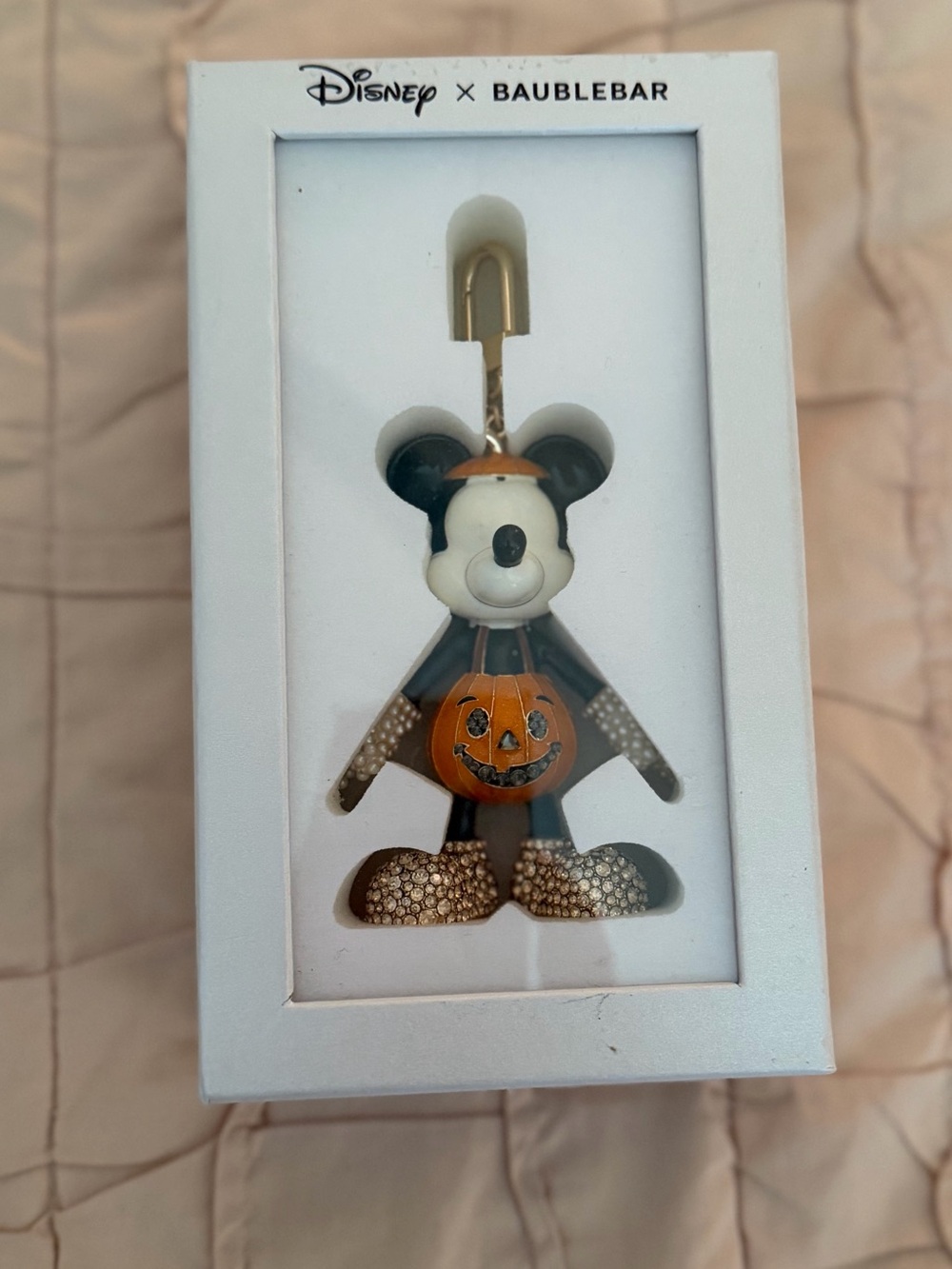 BaubleBar Mickey Pumpkin Bag Charm